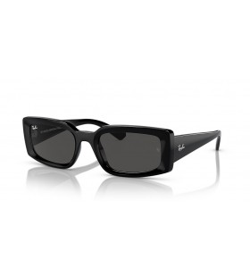 Ray-Ban RB4395 Kiliane Bio-Based M (54 - 21) met Grijze lenzen en Zwart frame Zonnebrillen