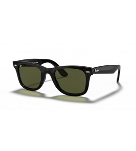 Ray-Ban RB4340 Wayfarer Gemak M (50 - 22) met Groene lenzen en Zwart frame Zonnebrillen