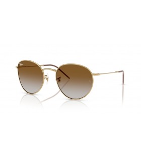 Ray-Ban RBR0103S Ronde Omgekeerde L (53 - 21) met Bruine lenzen en Goud frame Zonnebrillen