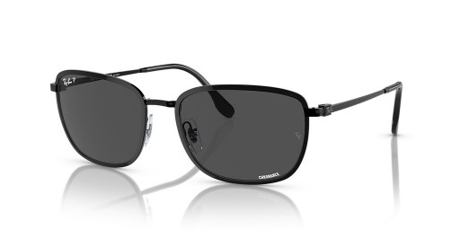 Ray-Ban RB3705 Chromance XL (57 - 19), jossa on Harmaa linssit ja Musta runko Aurinkolasit
