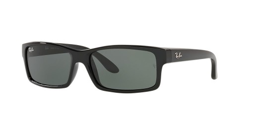 Ray-Ban RB4151 XL (59 - 17) Vihreä linssit ja Musta runko Aurinkolasit