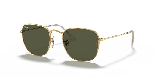 Ray-Ban RB3857 Frank S (51 - 20) Vihreä linssit ja Kulta runko Aurinkolasit