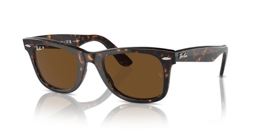 Ray-Ban RB2140 Original Wayfarer Classic L (50 - 22) Ruskea linssit ja Kilpikonnan runko Aurinkolasit