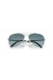 Ray-Ban RB3625 Uusi Aviator XXL (62 - 14) Sininen linssit ja Hopea runko Aurinkolasit
