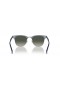 Ray-Ban RB3507 Clubmaster Aluminium L (51 - 21), jossa on Harmaa linssit ja Sininen runko Aurinkolasit