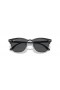Ray-Ban RB3016 Clubmaster Classic M (49 - 21), jossa on Harmaa linssit ja Musta runko Aurinkolasit