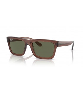 Ray-Ban RB4396 Warren Bio-Based M (54 - 20) Vihreä linssit ja Ruskea runko Aurinkolasit