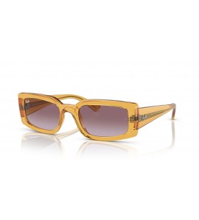 Ray-Ban RB4395F Kiliane Bio-Based M (54 - 21) Violetti linssit ja Keltainen runko Aurinkolasit
