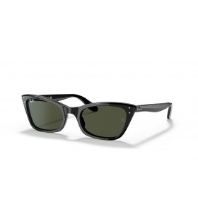 Ray-Ban RB2299 Nainen Burbank S (52 - 20) Vihreä linssit ja Musta runko Aurinkolasit