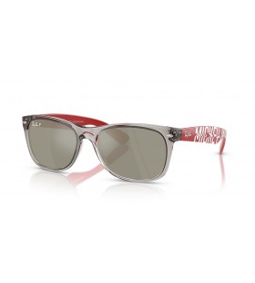 Ray-Ban RB2132 New Wayfarer Disney Mikki & Minni Hiiri Neste M (55 - 18), jossa on Harmaa linssit ja Harmaa runko Aurinkolasit