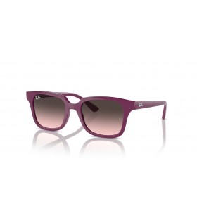 Ray-Ban RB9071S Lapset L (48 - 18) Vaaleanpunainen linssit ja Violetti runko Aurinkolasit