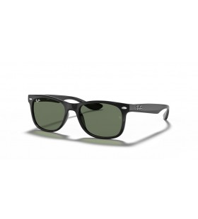 Ray-Ban RB9052S New Wayfarer Lapset S (47 - 15) Vihreä linssit ja Musta runko Aurinkolasit