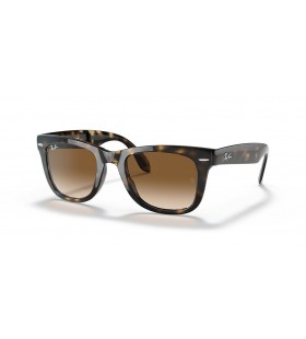 Ray-Ban RB4105 Wayfarer Folding Classic L (50 - 22) Ruskea linssit ja Kilpikonnan runko Aurinkolasit