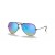 Ray-Ban RB3025 Aviator Flash-Linssit Kaltevuus M (55 - 14) Sininen linssit ja Musta runko Aurinkolasit