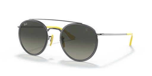 Ray-Ban RB3647M de la Scuderia Ferrari Collection M (51 - 22) avec des lentilles Grises et Silver frame Lunettes de soleil