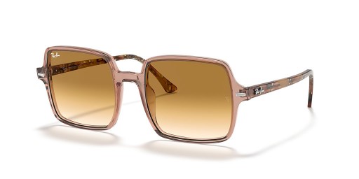 Ray-Ban RB1973 Square II L (53 - 20) avec des lentilles Brunes et Brown frame Lunettes de soleil