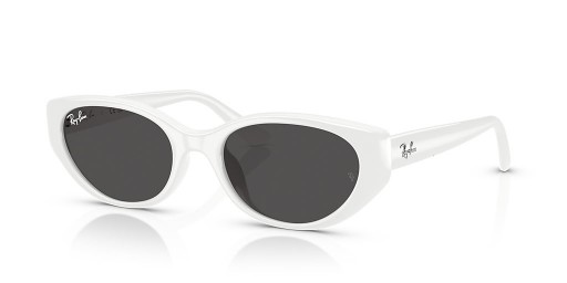 Ray-Ban RB4457D Bio à Base de L (55 - 19) avec des lentilles Grises et Blanc frame Lunettes de soleil
