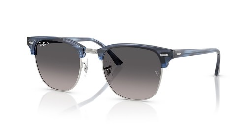 Ray-Ban RB3016 Clubmaster L (51 - 21) avec des lentilles Grises et Blue frame Lunettes de soleil