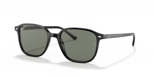 Ray-Ban RB2193F Leonard M (55 - 18) avec les lentilles Vertes et Noir frame Lunettes de soleil