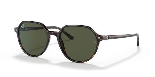Ray-Ban RB2195 Thalia S (53 - 18) avec les lentilles Vertes et Tortoise frame Lunettes de soleil