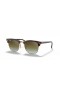 Ray-Ban RB3016 Clubmaster Flash Lentilles L (51 - 21) avec les lentilles Vertes et Tortoise frame Lunettes de soleil
