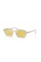 Ray-Ban RB4455 Zuri Bio à Base de S (49 - 19) avec des lentilles Jaunes et Blanc frame Lunettes de soleil