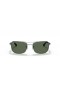 Ray-Ban RB3515 XXL (61 - 17) avec les lentilles Vertes et Silver frame Lunettes de soleil