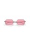 Ray-Ban RB3728 Yevi Bio-XL (58 - 18) avec Rose des lentilles et des Lunettes de soleil de cadre en Argent