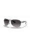 Ray-Ban RB3386 L (63 - 13) avec des lentilles Grises et Silver frame Lunettes de soleil