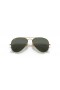 Ray-Ban RB3025K Aviator Or Massif XL (58 - 14) avec les lentilles Vertes et Or frame Lunettes de soleil