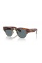 Ray-Ban RB0316S Mega Clubmaster XL (53 - 21) avec le Bleu de lentilles et Brown frame Lunettes de soleil