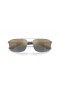 Ray-Ban RB3737CH RB3737 Chromance XXL (60 - 18) avec le Bleu de lentilles et de Lunettes de soleil de cadre en Argent