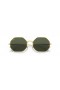 Ray-Ban RB1972 Octogone 1972, L (54 - 19) avec les lentilles Vertes et Or frame Lunettes de soleil