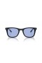 Ray-Ban RB4420 XL (65 - 18) avec le Bleu de lentilles et Noir frame Lunettes de soleil
