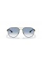 Ray-Ban RB3683 L (56 - 15) avec le Bleu de lentilles et Noir frame Lunettes de soleil