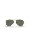 Ray-Ban RB3025K Aviator Or Massif XL (58 - 14) avec les lentilles Vertes et Or frame Lunettes de soleil