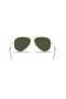 Ray-Ban RB3026 Aviator Large Metal II XXL (62 - 14) avec les lentilles Vertes et Or frame Lunettes de soleil