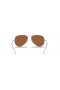 Ray-Ban RB3025 Aviator Flash Lentilles XL (58 - 14) avec le Cuivre des lentilles et des Lunettes de soleil de cadre en Argent
