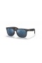 Ray-Ban RB9069S Justin les Enfants S (48 - 16) avec le Bleu de lentilles et Noir frame Lunettes de soleil