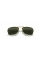 Ray-Ban RB3136 Caravan L (55 - 15) avec les lentilles Vertes et Or frame Lunettes de soleil
