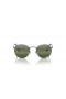 Ray-Ban RB3447 Ronde en Métal Chromance L (53 - 21) avec de l'Argent et de lentilles de Lunettes de soleil de cadre en Argent