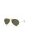 Ray-Ban RB3025 Aviator Classique, M (55 - 14) avec les lentilles Vertes et Or frame Lunettes de soleil