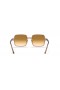 Ray-Ban RB1973 Square II L (53 - 20) avec des lentilles Brunes et Brown frame Lunettes de soleil