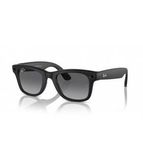 Ray-Ban RW4006 Ray-Ban | Meta Wayfarer L (53 - 22) avec des lentilles Grises et Noir frame Lunettes de soleil