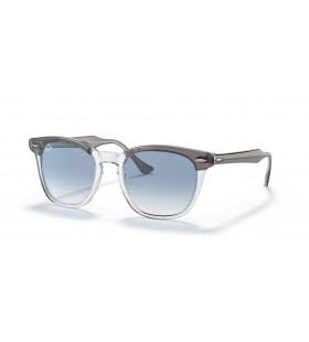 Ray-Ban RB2298 Hawkeye M (52 - 21) avec le Bleu de lentilles et de Gris cadre des Lunettes de soleil