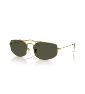Ray-Ban RB3845 Explorer V XXL (60 - 17) avec les lentilles Vertes et Or frame Lunettes de soleil