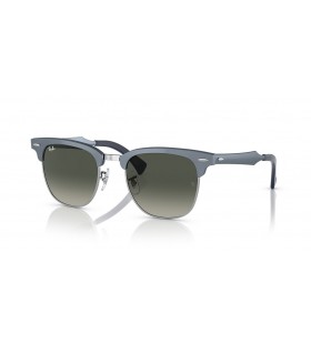 Ray-Ban RB3507 Clubmaster Aluminium L (51 - 21) avec des lentilles Grises et Blue frame Lunettes de soleil