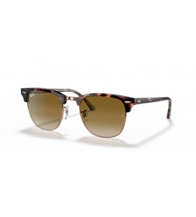 Ray-Ban RB3016 Clubmaster Fleck L (51 - 21) avec des lentilles Brunes et Tortoise frame Lunettes de soleil