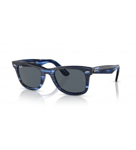 Ray-Ban RB2140 Original Wayfarer Bio Ã  Base de L (50 - 22) avec le Bleu de lentilles et Bleu frame Lunettes de soleil