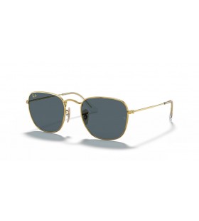 Ray-Ban RB3857 Frank S (51 - 20) avec le Bleu de lentilles et d'Or frame Lunettes de soleil